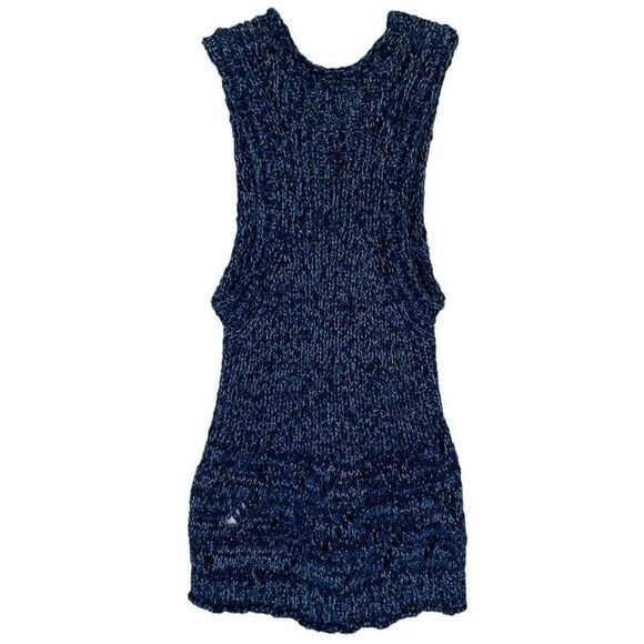 Anthropologie Pilcro Blue Knit Sleeveless Sweater Tank NWT Size Extra Small - Picture 4 of 7